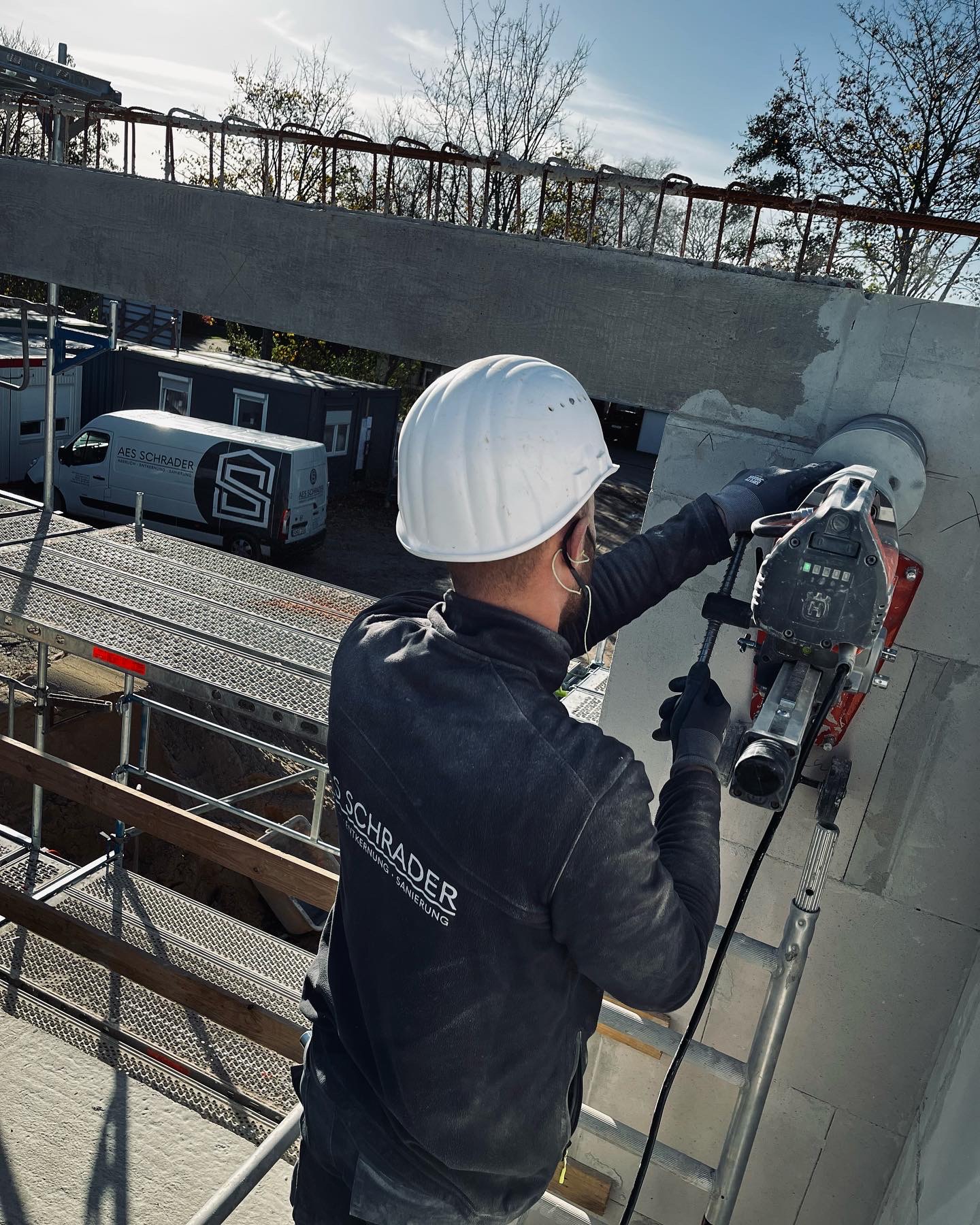 Kernbohrung für eine Lüftungsanlage in Rheine